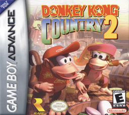 Super Donkey Kong 2 box art for GameBoy Advance